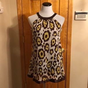 Slip on animal print dress